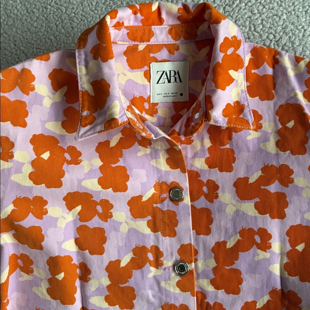 Zara Connie denim overshirt S - Picture 9 of 16